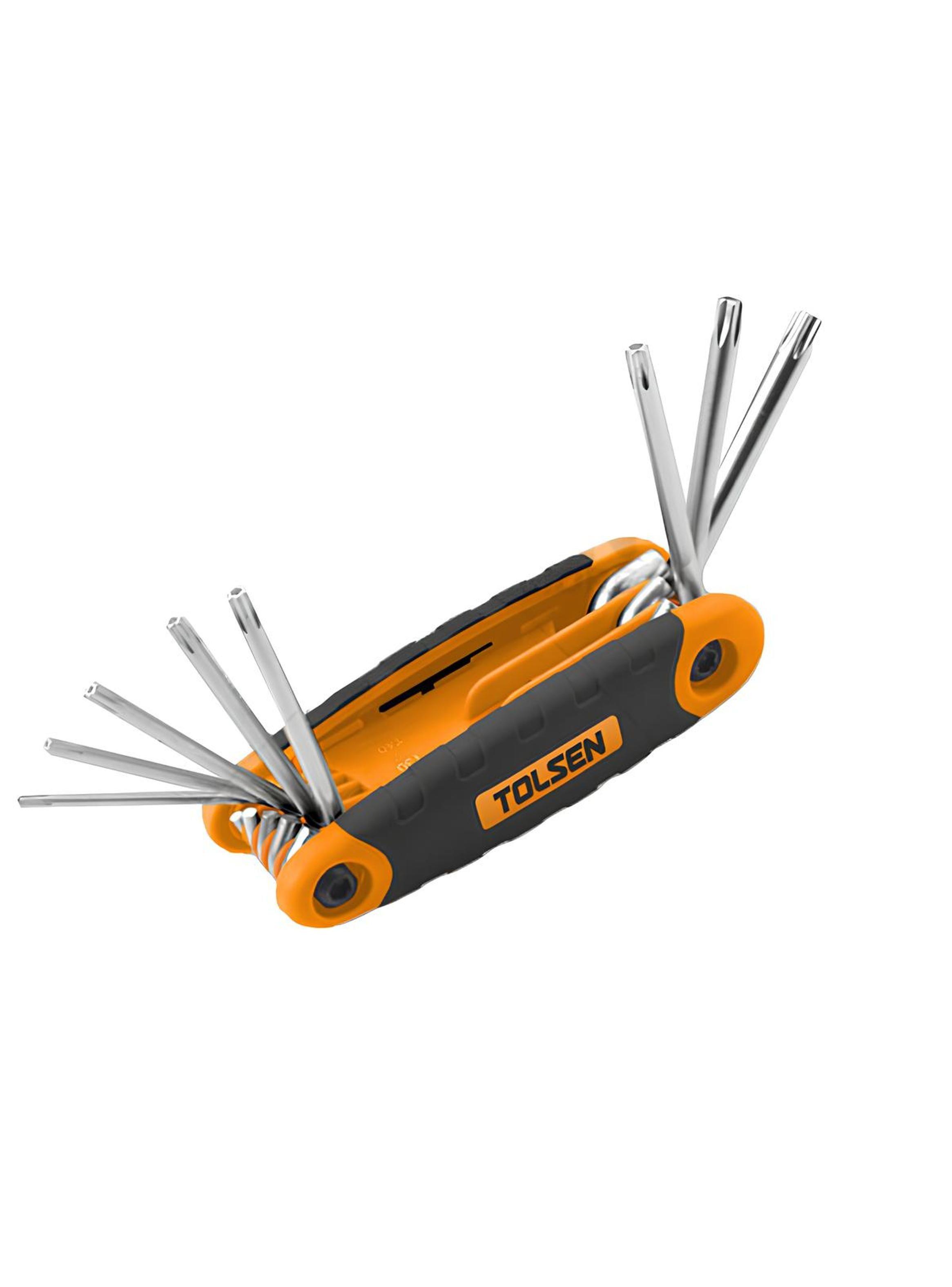 Juego de Llaves Torx Doblable T9 a T40 Tolsen-0