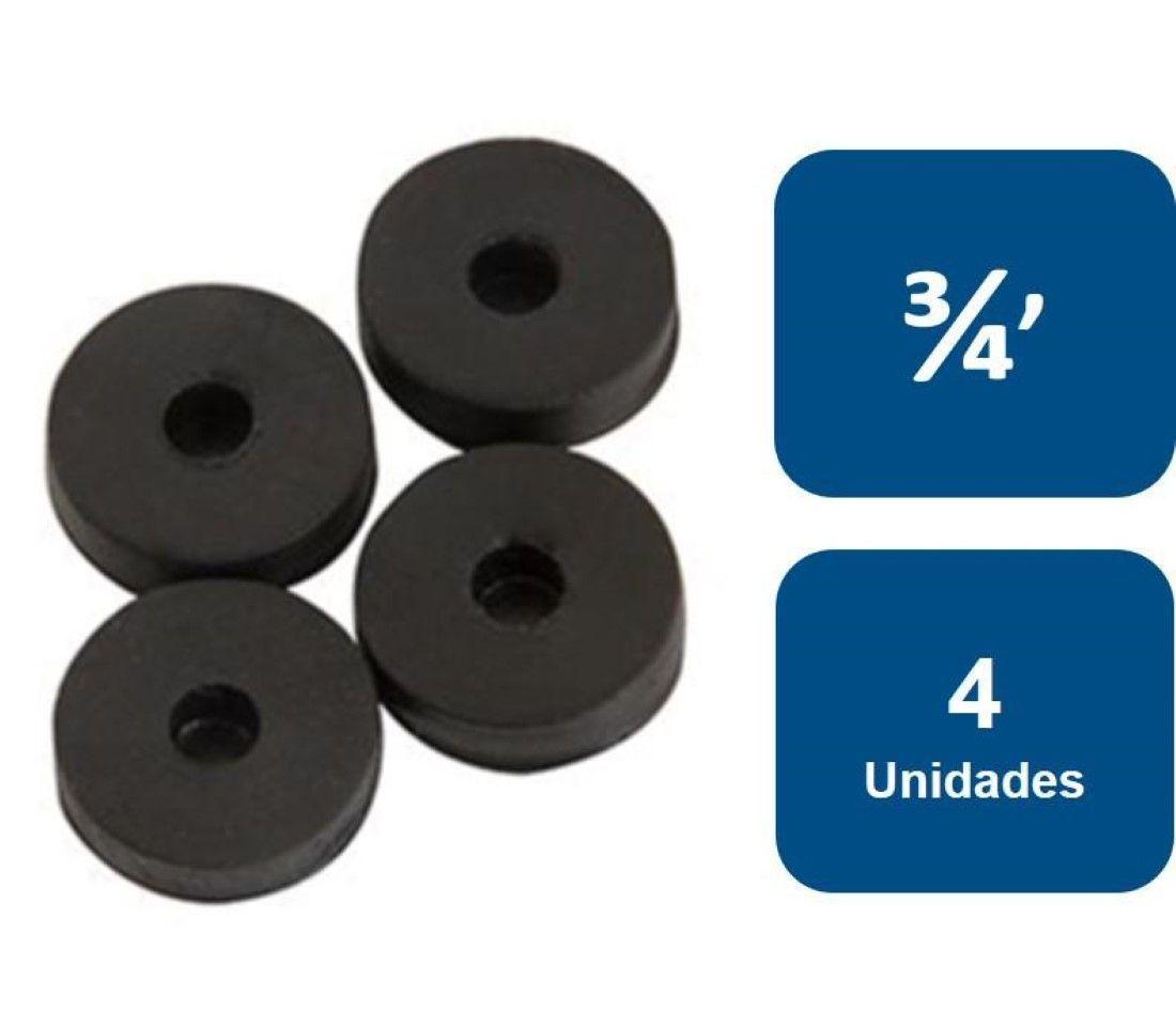Gomas Para Llave 3/4' Negra 4un.-0