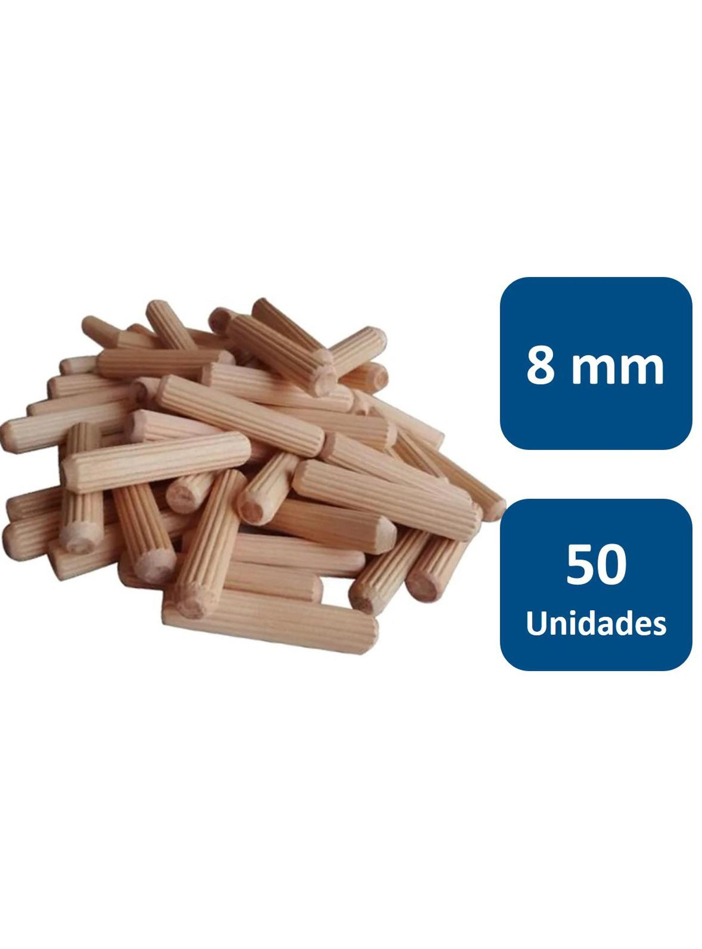Tarugo Madera 8mm 50un. Anclajes-0