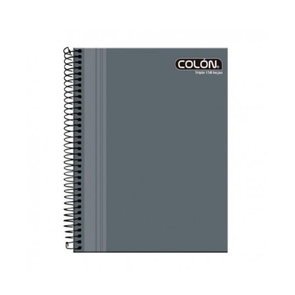 Cuaderno Universitario Triple Colores Cuadriculado 7mm 150h-0