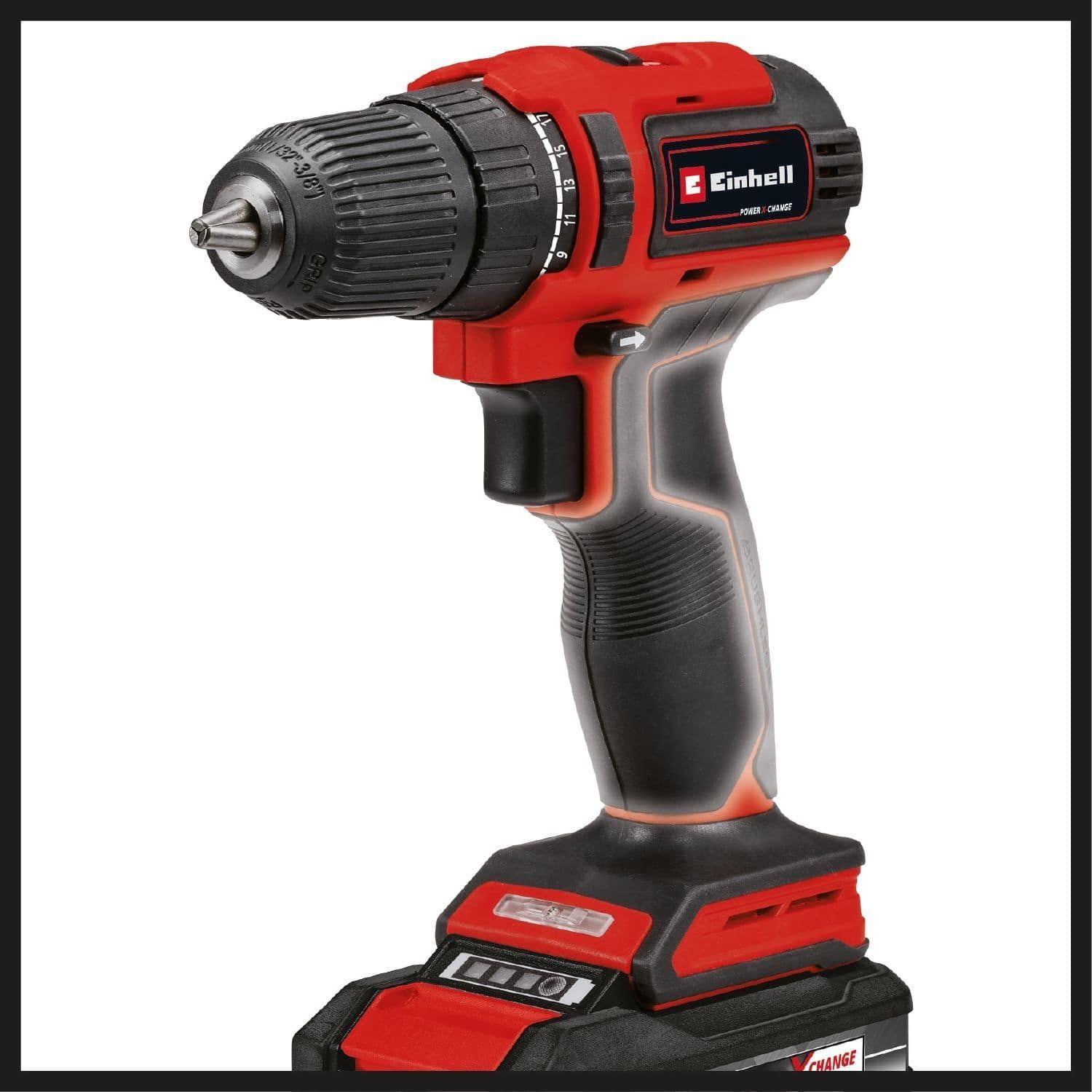 Taladro Atorn. Inalámbrico Brushless 18V 2 Baterías Einhell-4