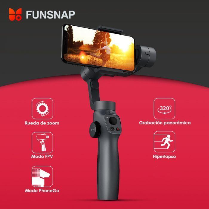 Estabilizador De Celular Capture2 Gimbal 3 Ejes Funsnap-1