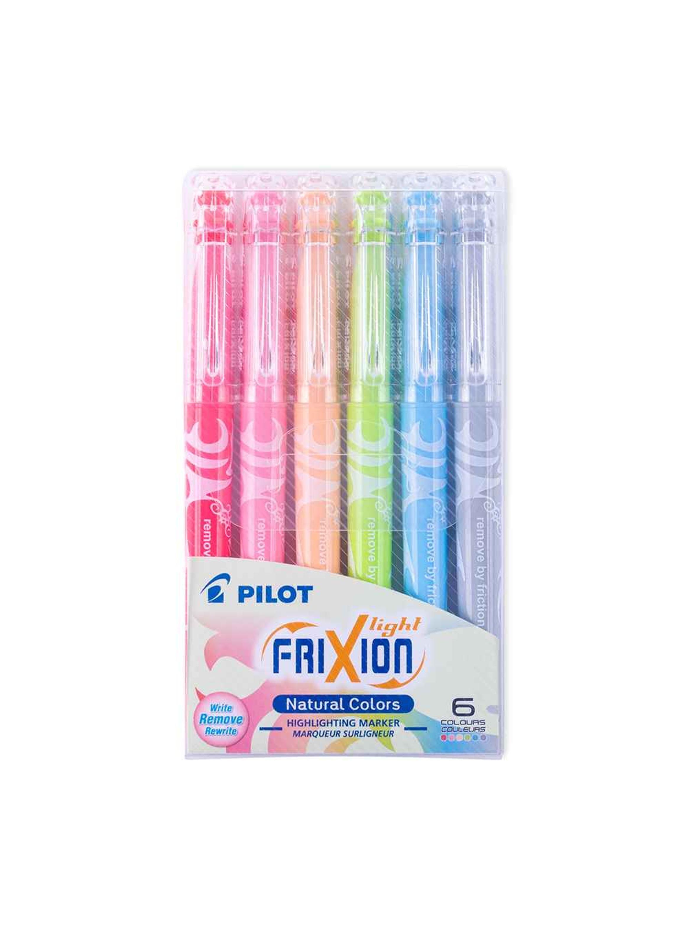 Set De Destacadores Frixion Light Natural 6 Colores Pilot-0