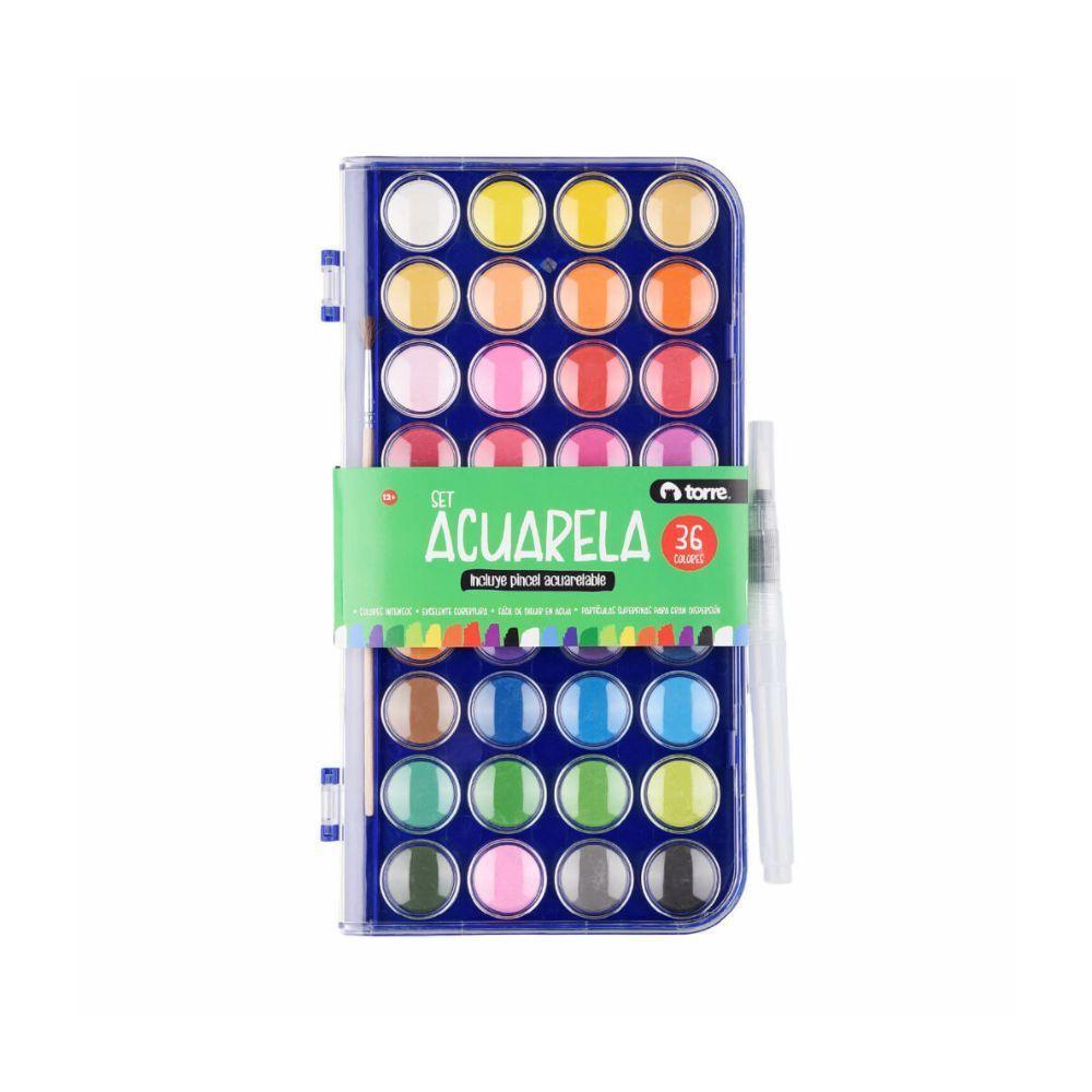 Set de acuarelas 36 colores Torre-0