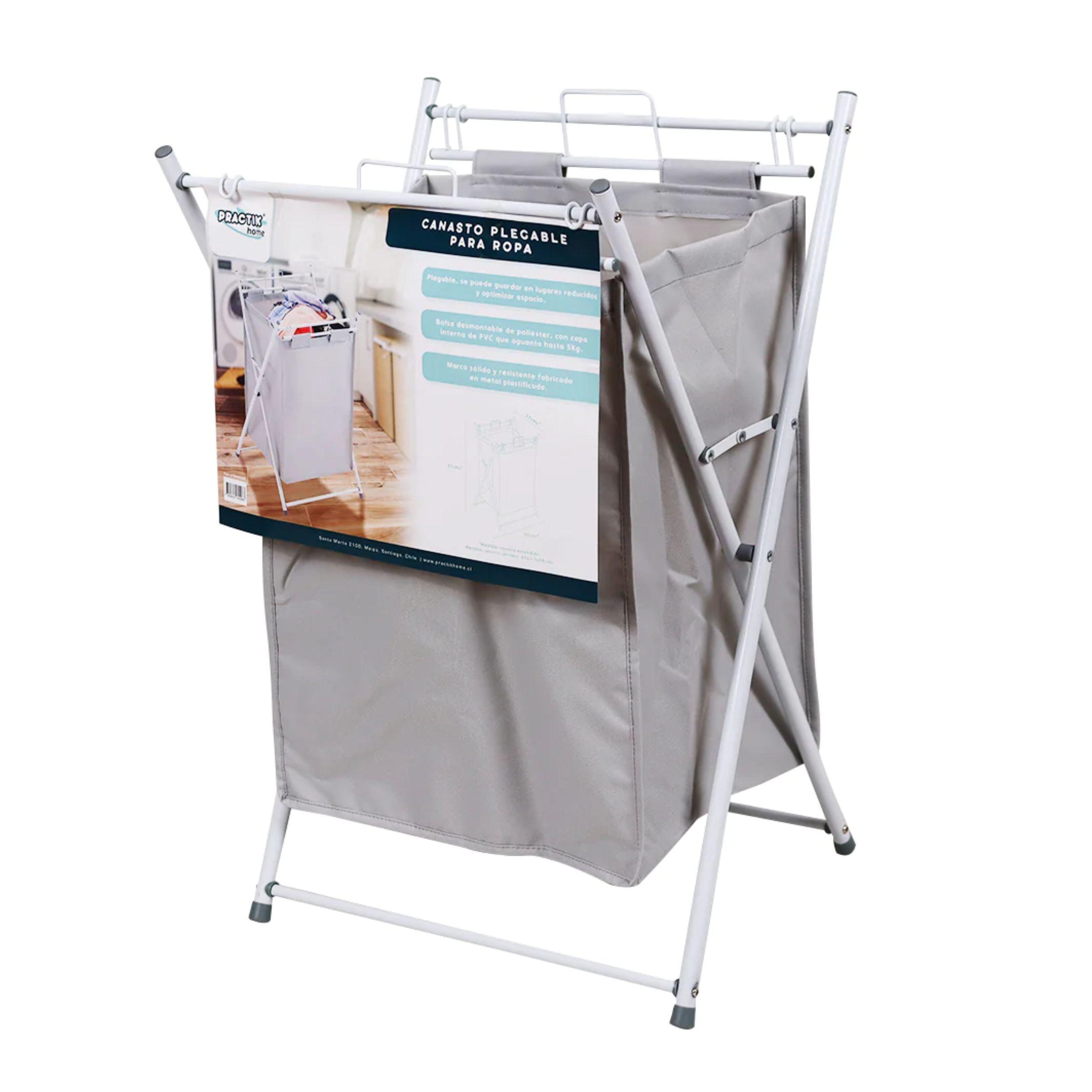 Canasto de ropa plegable 5kg Practik-2