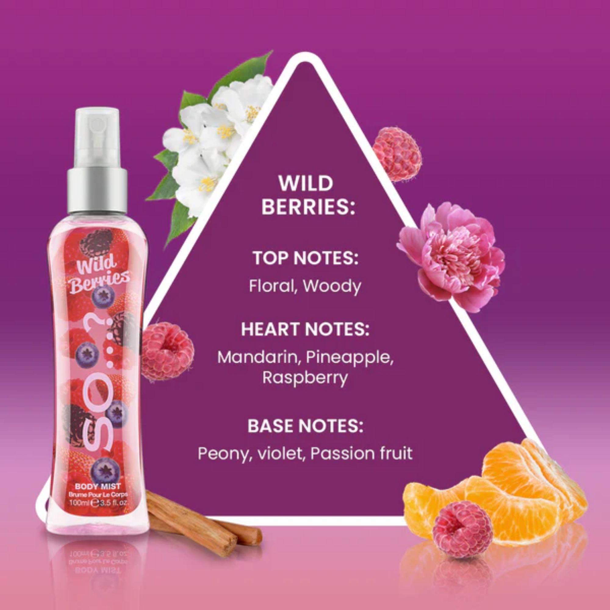 Body Mist Wild Berries 100ml - So-1
