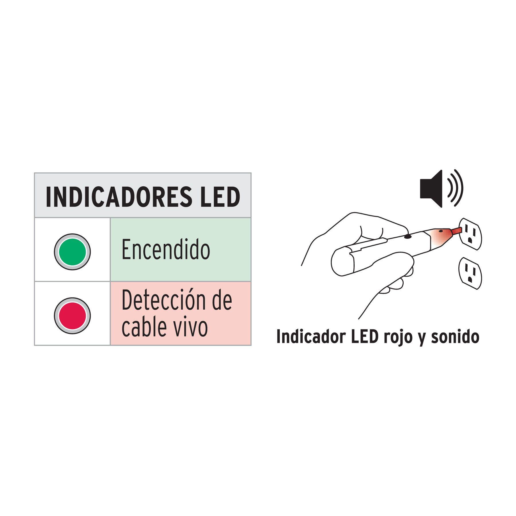 Probador de corriente sin contacto 90 a 1000 Vca - Truper-3