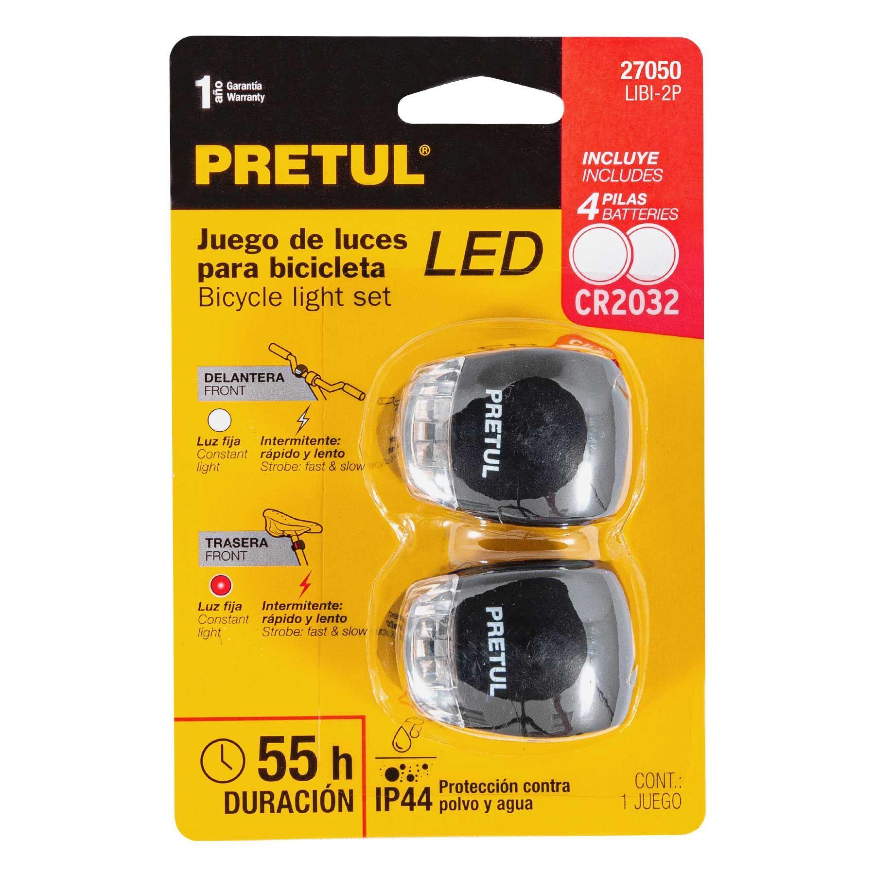 Juego de luces para bicicletas 2un. Pretul-3