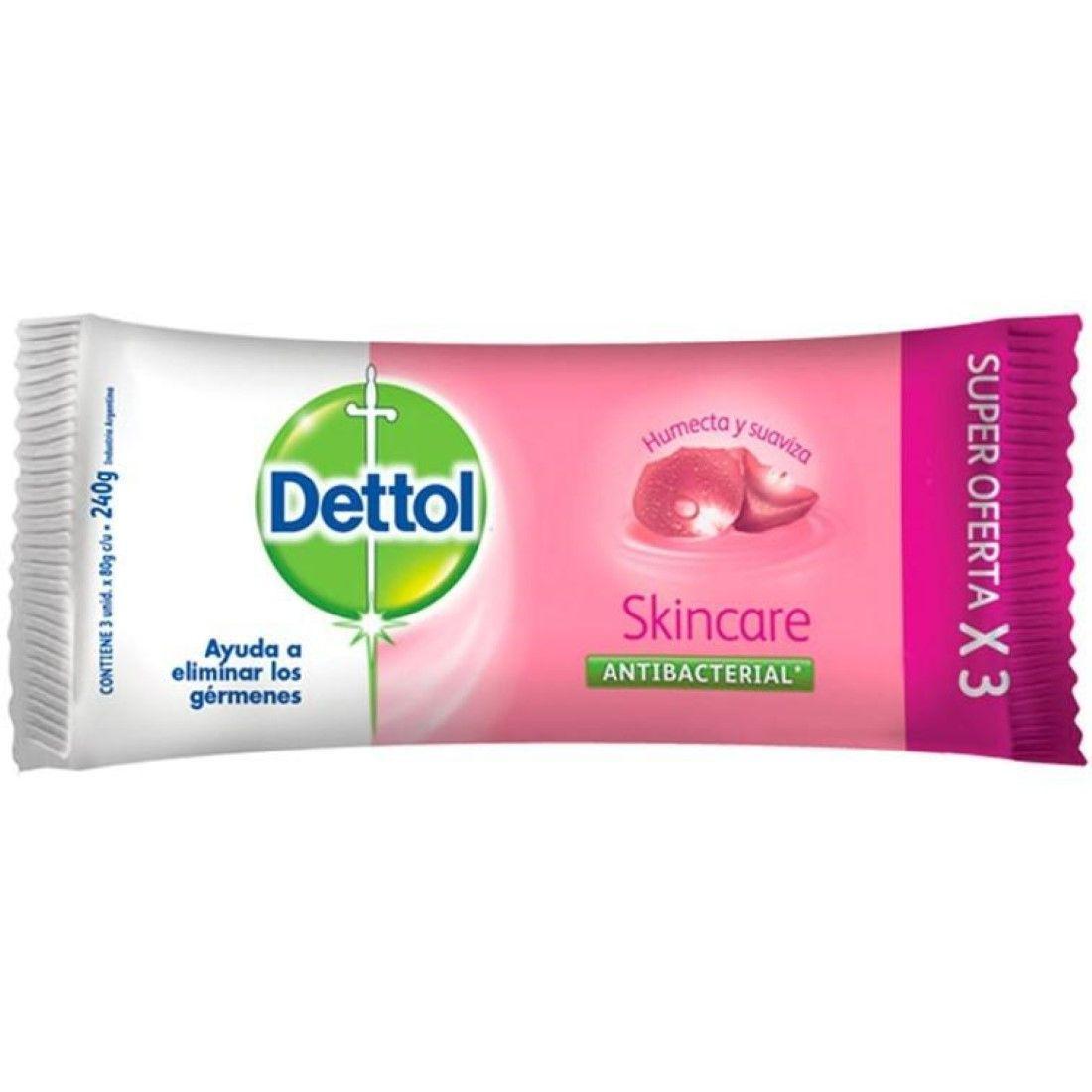 Jabón En Barra Skincare 3x80grs Dettol-0