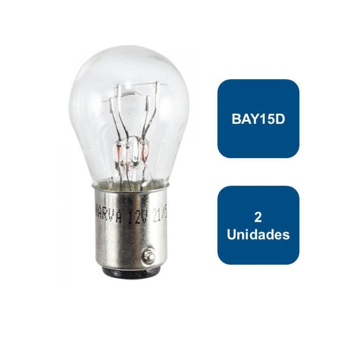 Ampolleta 12v Automovil Globo Grande Bay15d 21/5w 2un.-0
