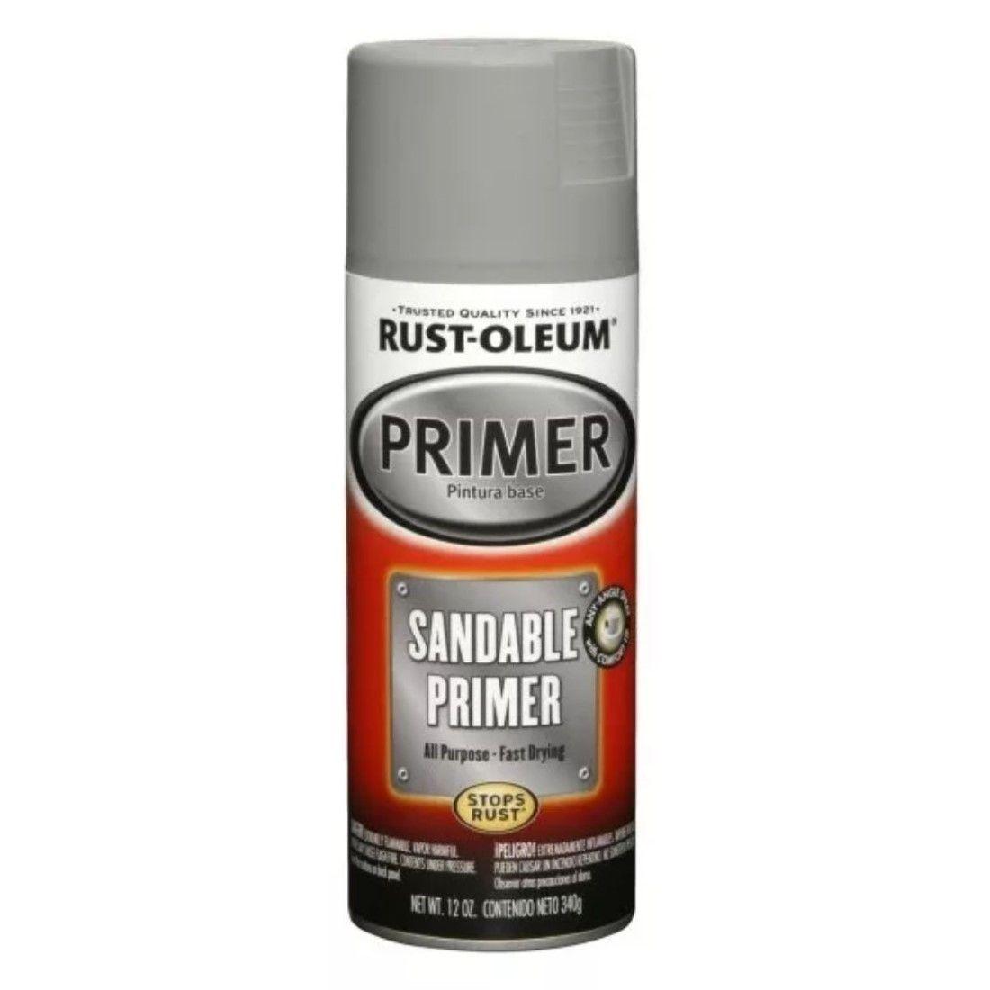 Imprimante Lijable Automotriz 340grs Gris Mate Rust Oleum-0