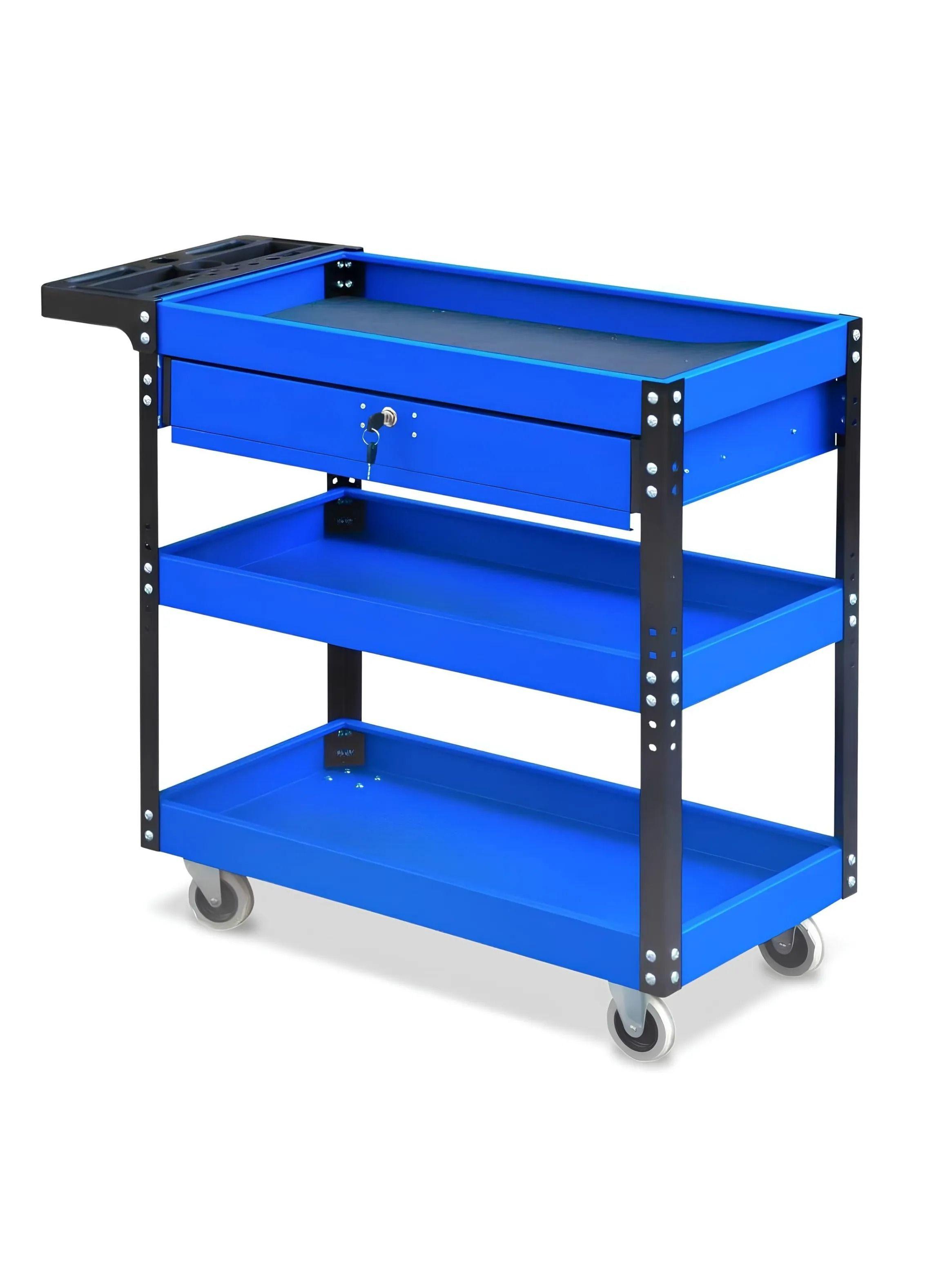 Carro Picking con cajón 3 Bandejas 25kg x 3 Toolmax-0