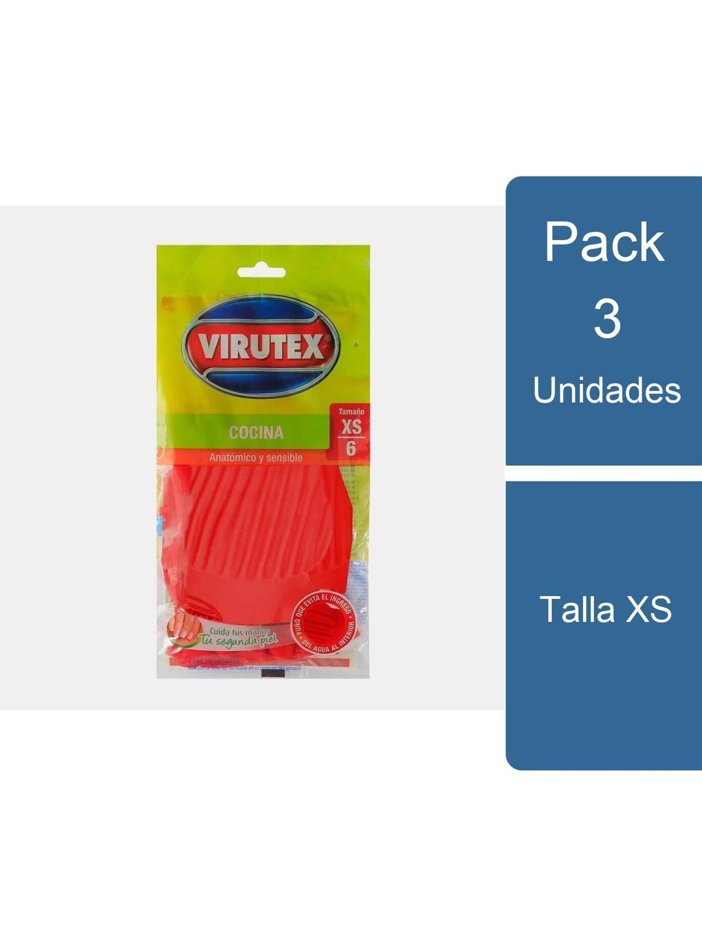 Pack 3 Guantes Cocina Talla XS Virutex-0