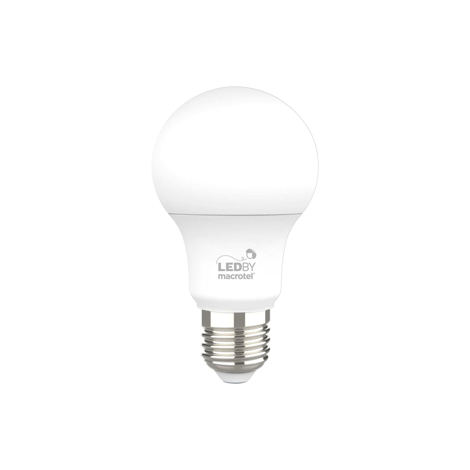 Ampolleta Led E27 luz cálida 3000K 9W - Macrotel-1