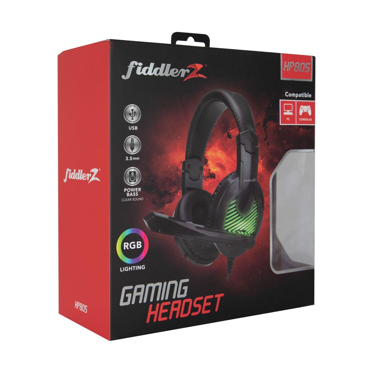 Audífonos Gamer Retroiluminado Hp805 Fiddler Z-2