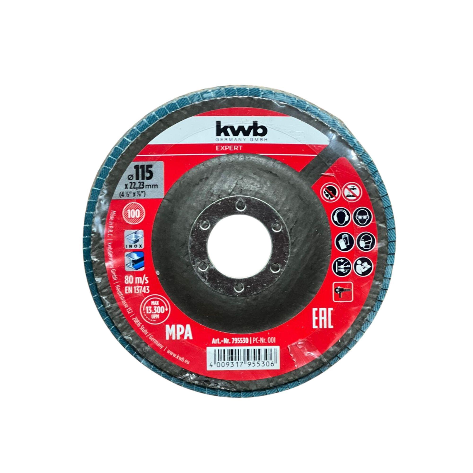Disco Traslapado Cut-fix 4.1/2" Grano 100 - KWB-0
