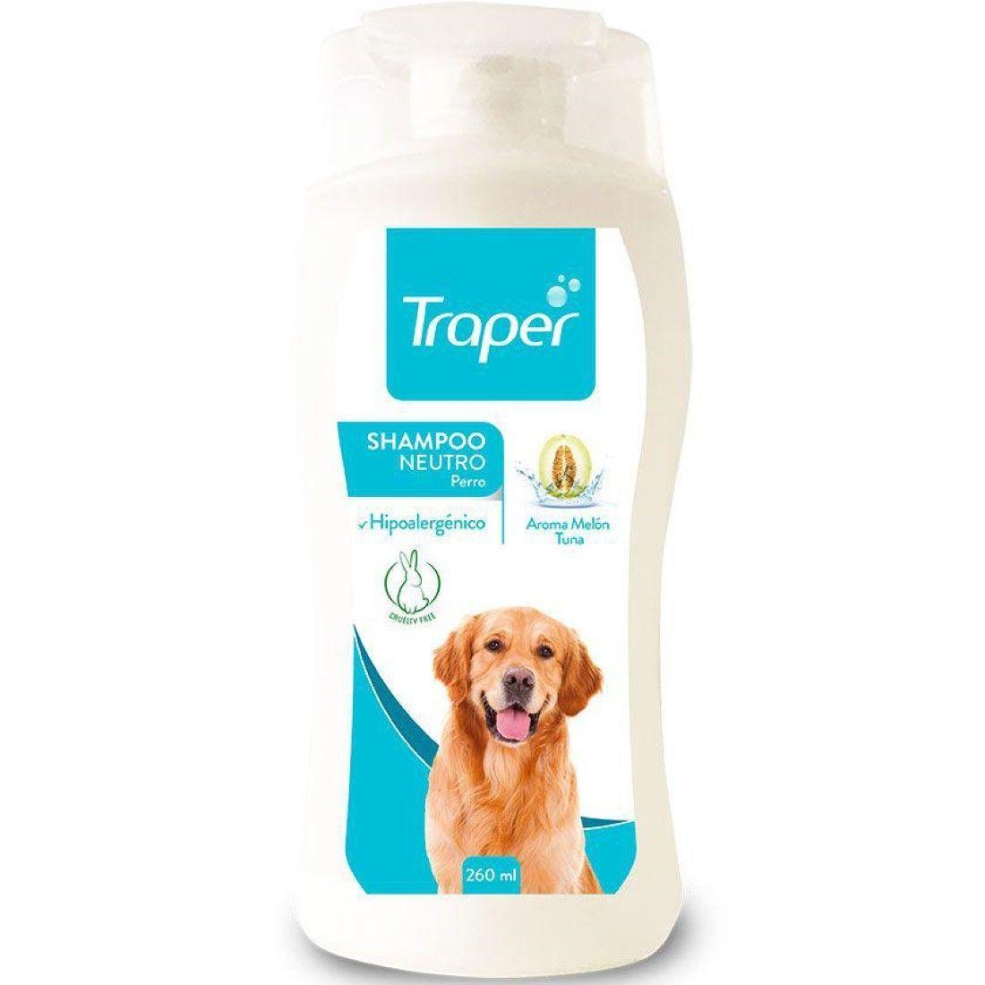 Shampoo Neutro Para Perros Aroma Melón Tuna 260ml Traper-0