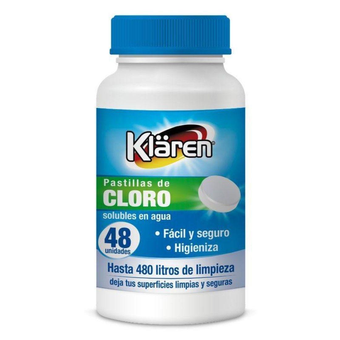 Tabletas Higienizantes De Cloro 48un. Klaren-0