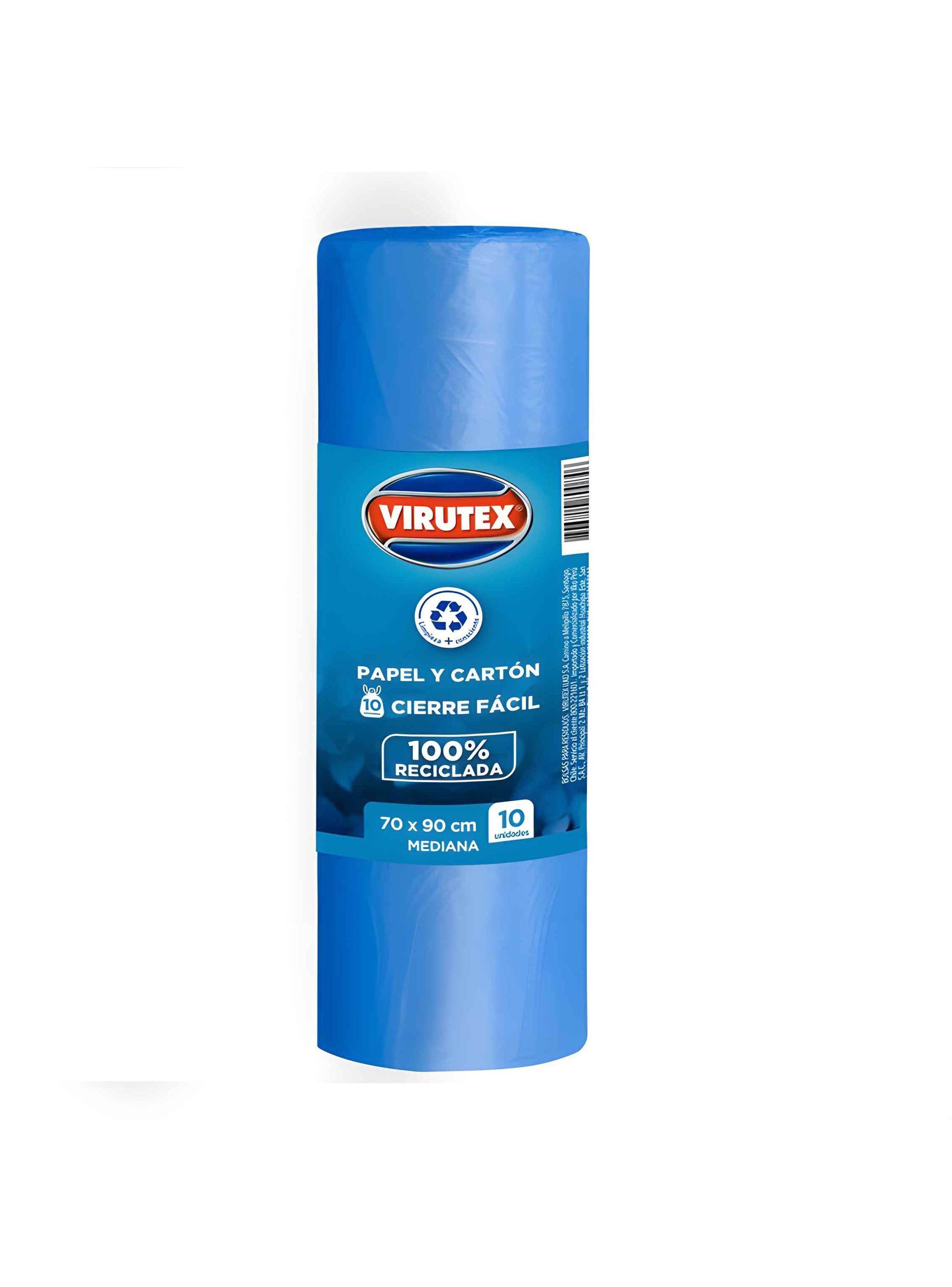 Bolsa Para Basura Azul Reciclaje 70x90cms 10un. Virutex-0