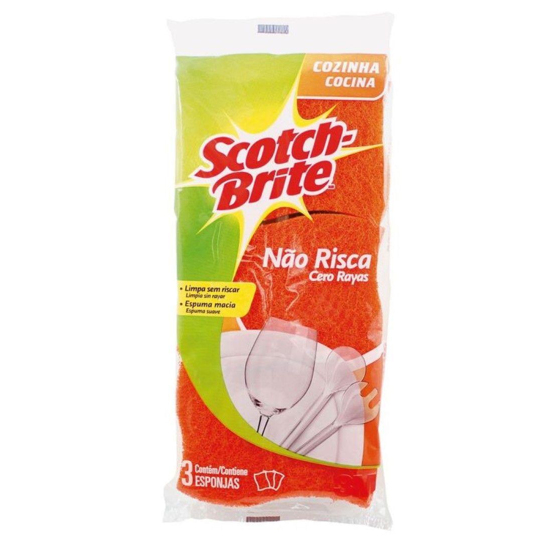 Esponja Cero Rayas Naranja 3un Scotch-Brite-0