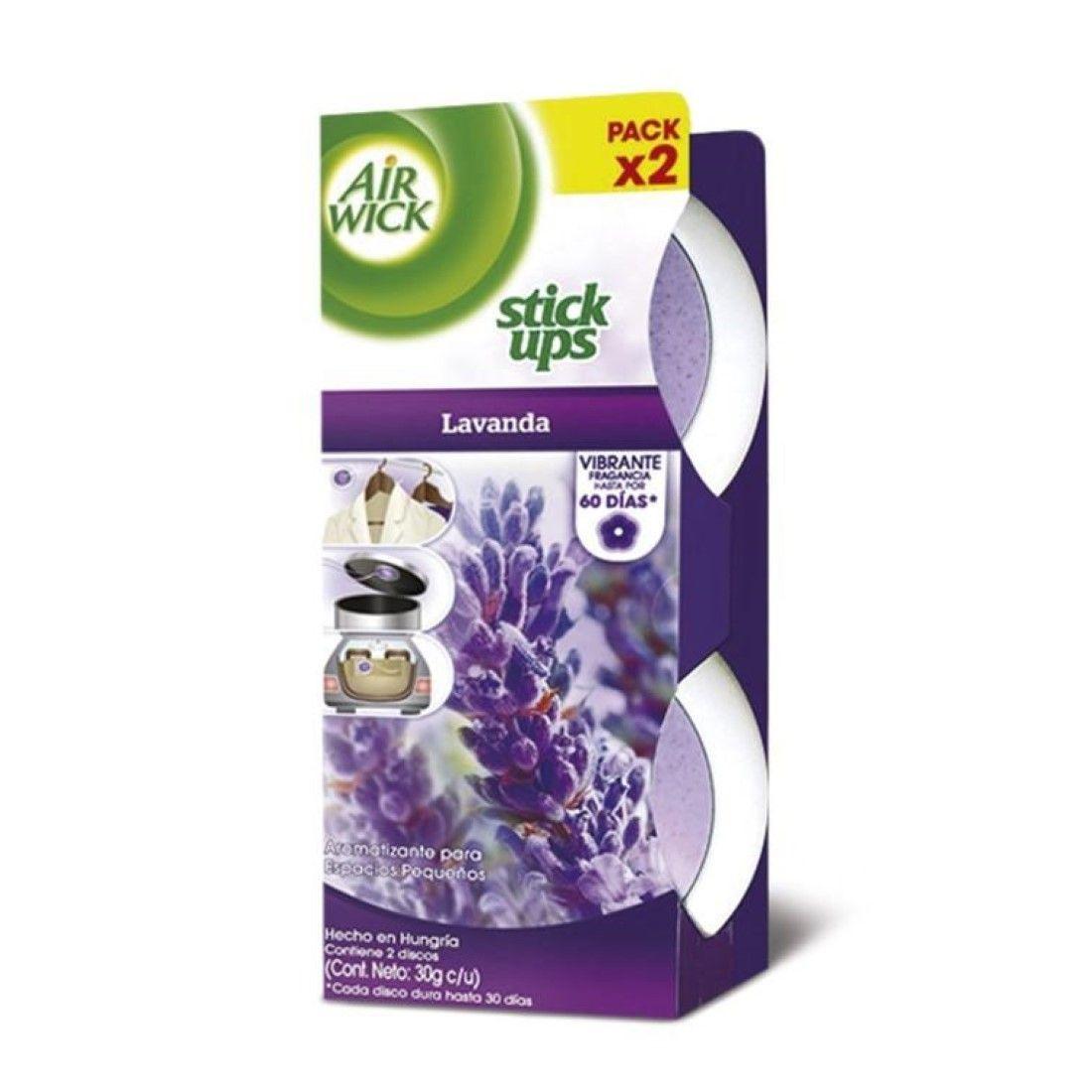 Desodorante Ambiental Stick Ups 2x30grs Lavanda Air Wick-0