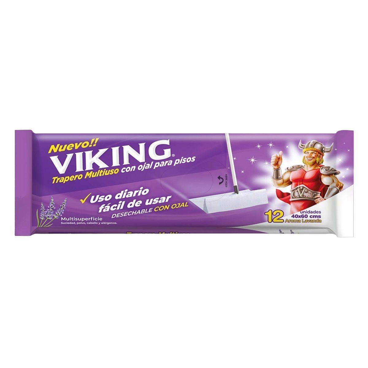 Trapero húmedo lavanda 12un. - Viking-0