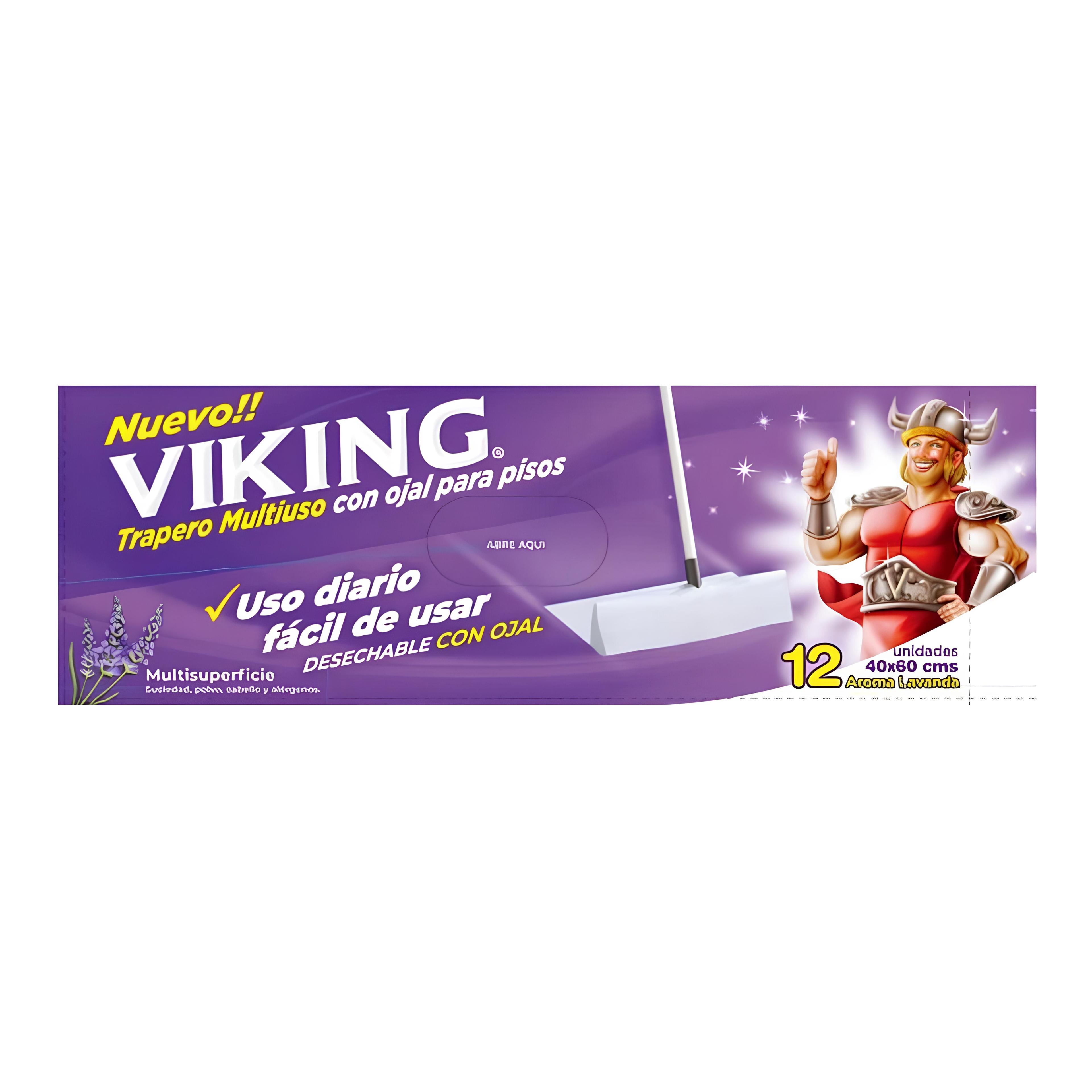 Trapero húmedo lavanda 12un. - Viking-1