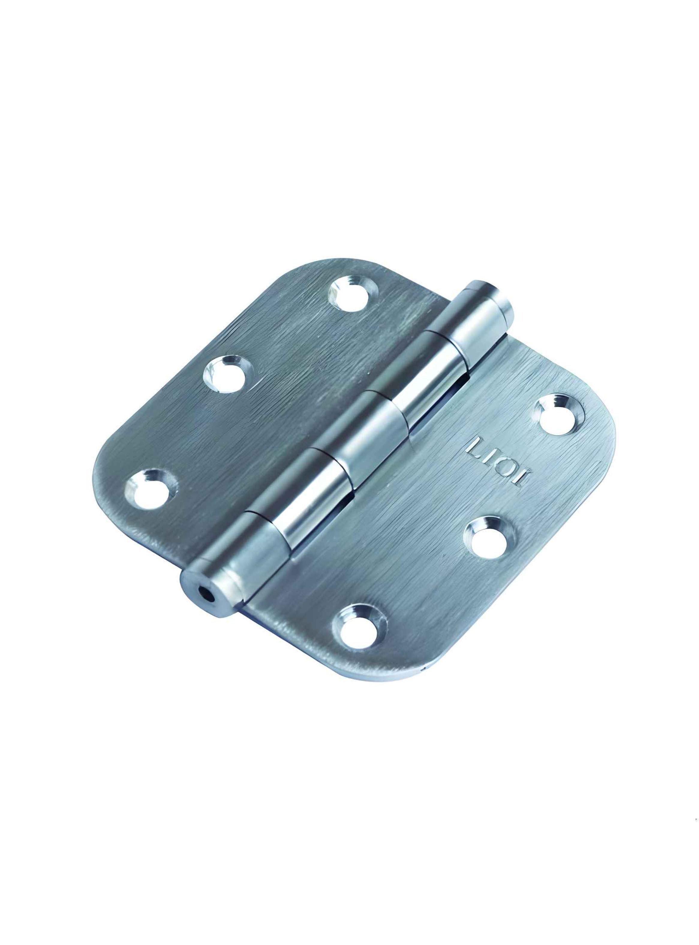 Bisagra L-290 Acero Inox Satinado Borde Redondo 2un 3x3 Lioi-0