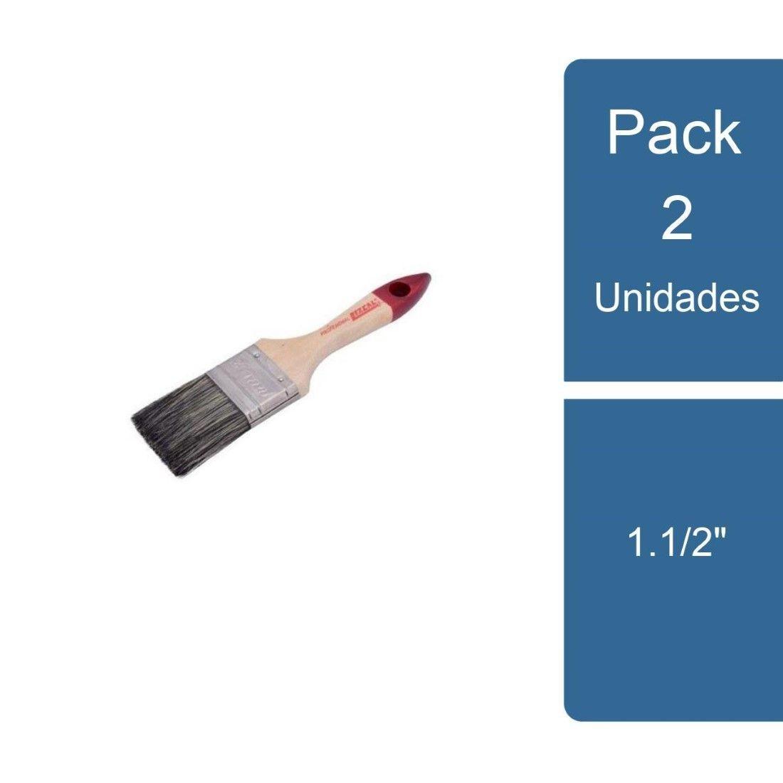 Pack 2 Brocha Profesional 5/8" 1.1/2" Lizcal-0
