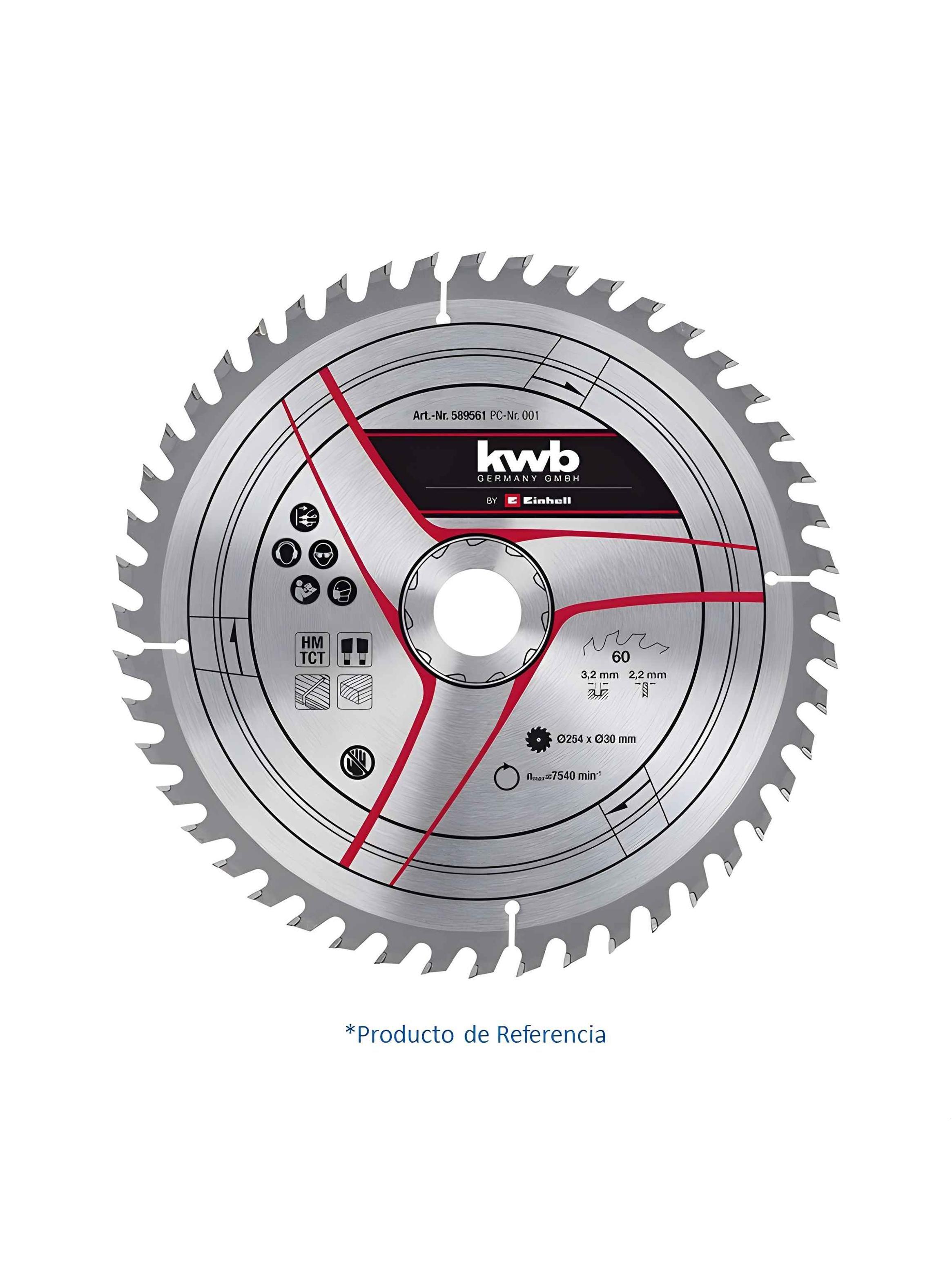 Disco Sierra Circular 250mm X 30mm 48 Dientes Kwb-0