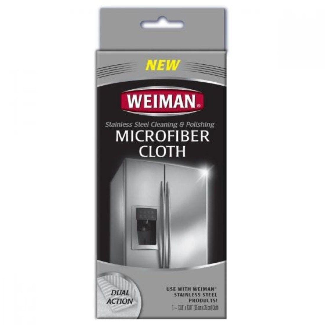 Paño de microfibra para limpiar acero inoxidable 1un. Weiman-0