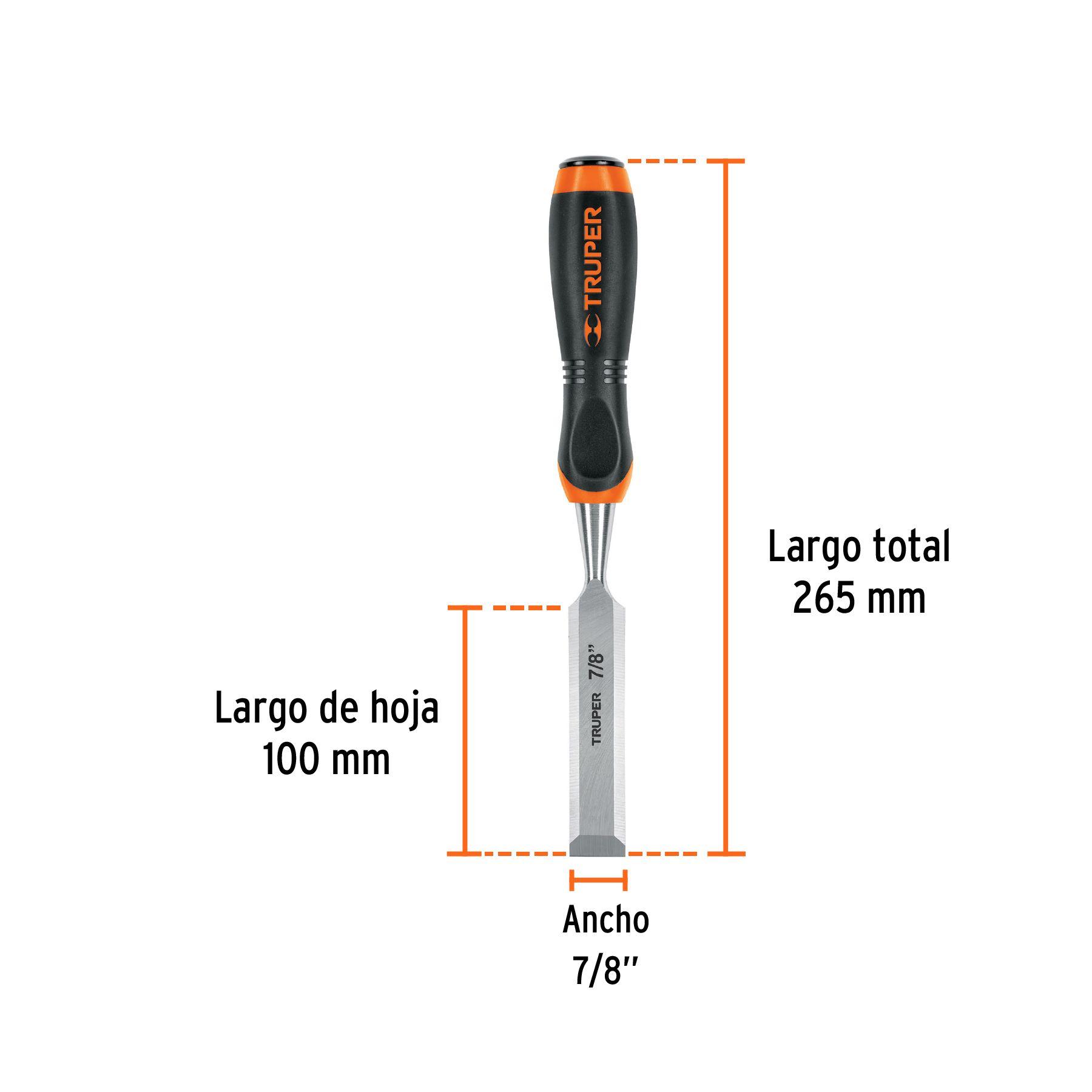 Formón mango confort grip 7/8" - Truper-2