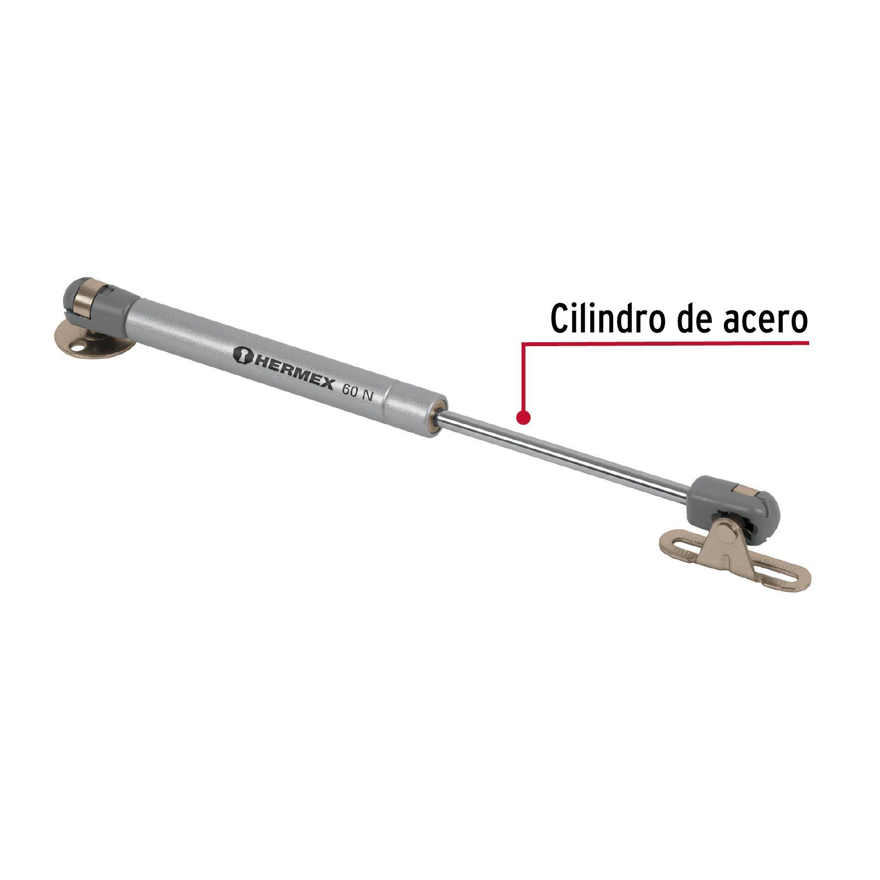 Pistón de gas para muebles 60n / 6kg Hermex-1