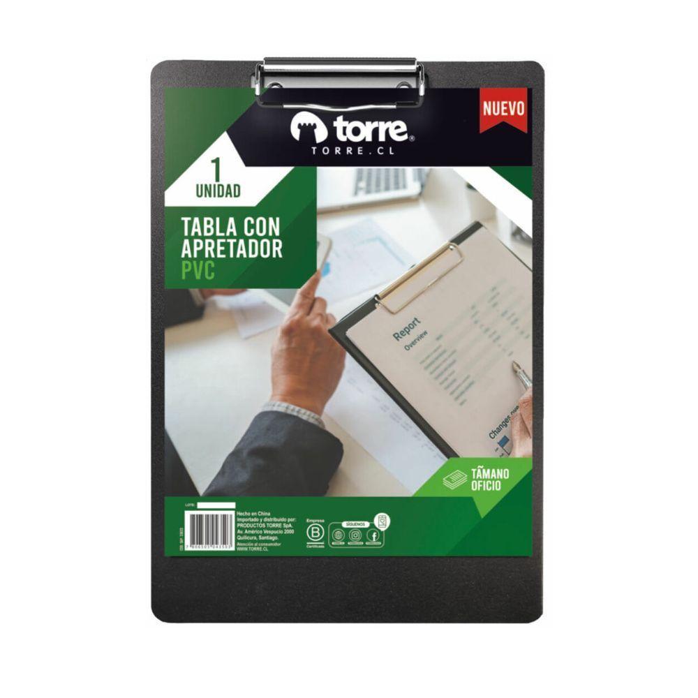 Tabla portapapeles con apretador vinil Oficio Torre-0