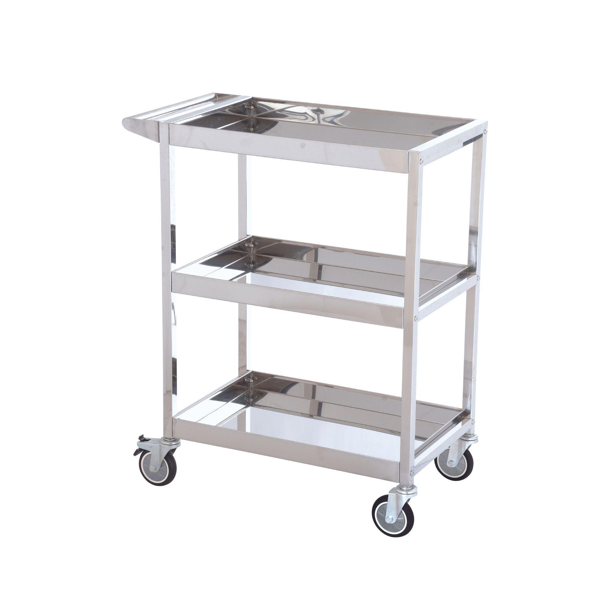 Carro Picking 3 Bandejas Acero Inoxidable 200kg - Sumo / Jumbo-0