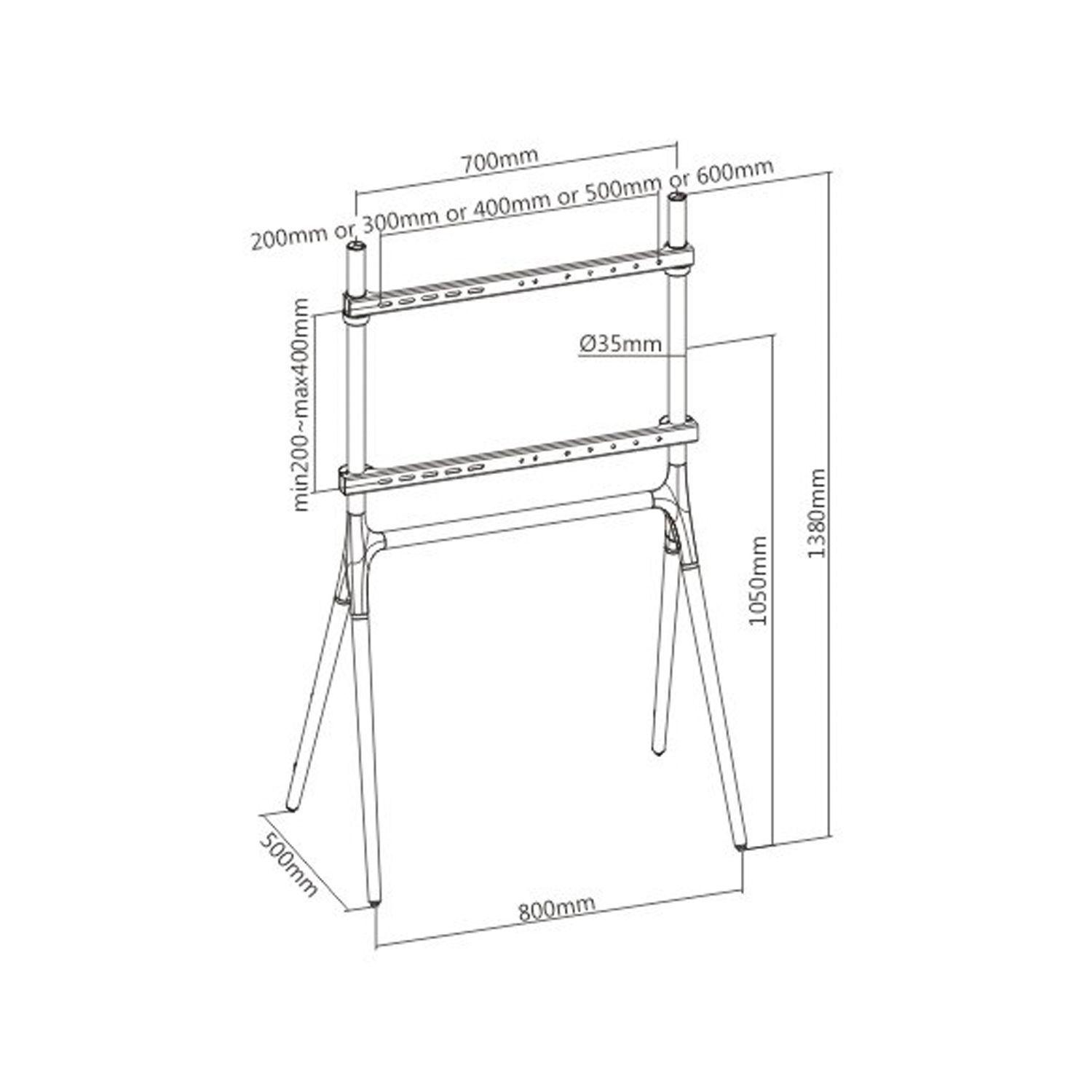 Macrotel Soporte Tv Tipo Atril 4 Patas 49 -70 -1