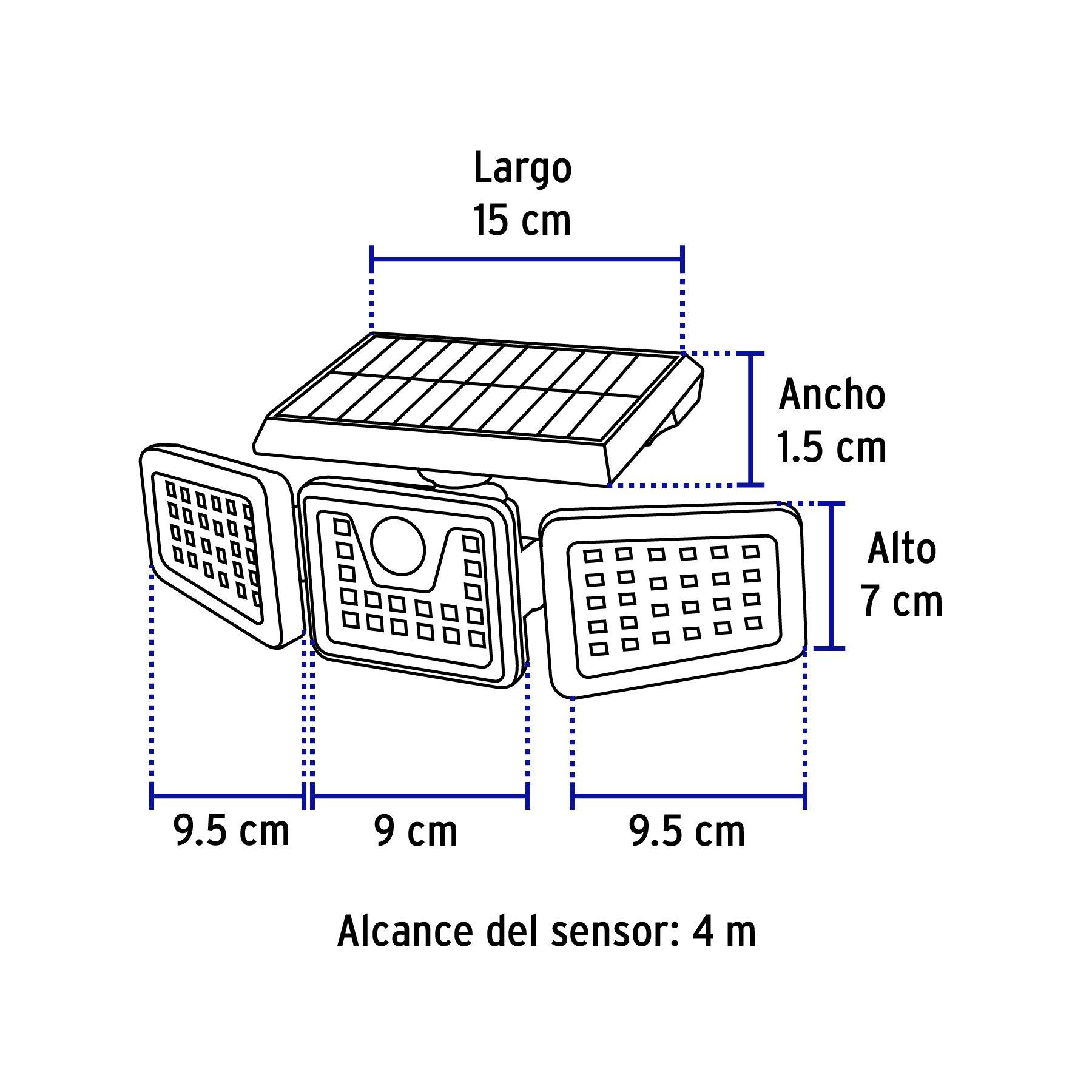 Luminario Solar LED con sensor de movimiento 7W - Volteck-2