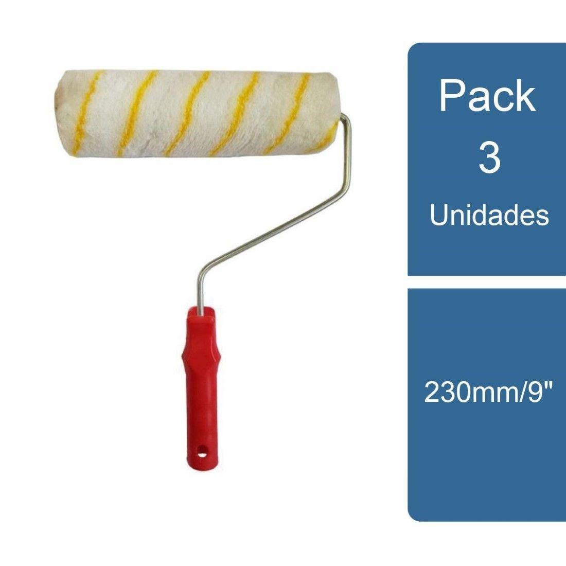 Pack 3 Rodillo Antigota Termofusionado 230mm/9" Lizcal-0