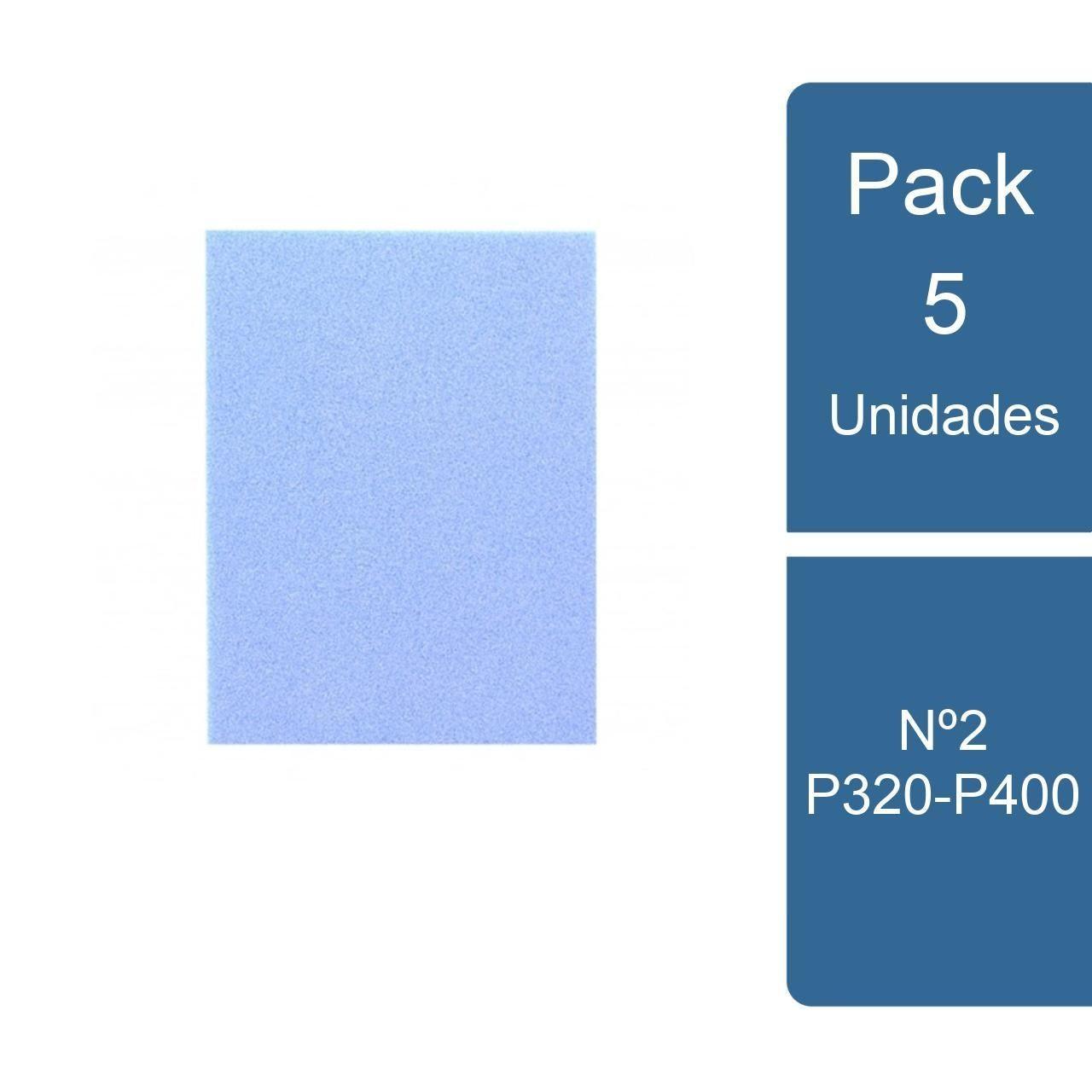 Pack 5 Esponja abrasiva Nº2 P320-P400 Norton-0