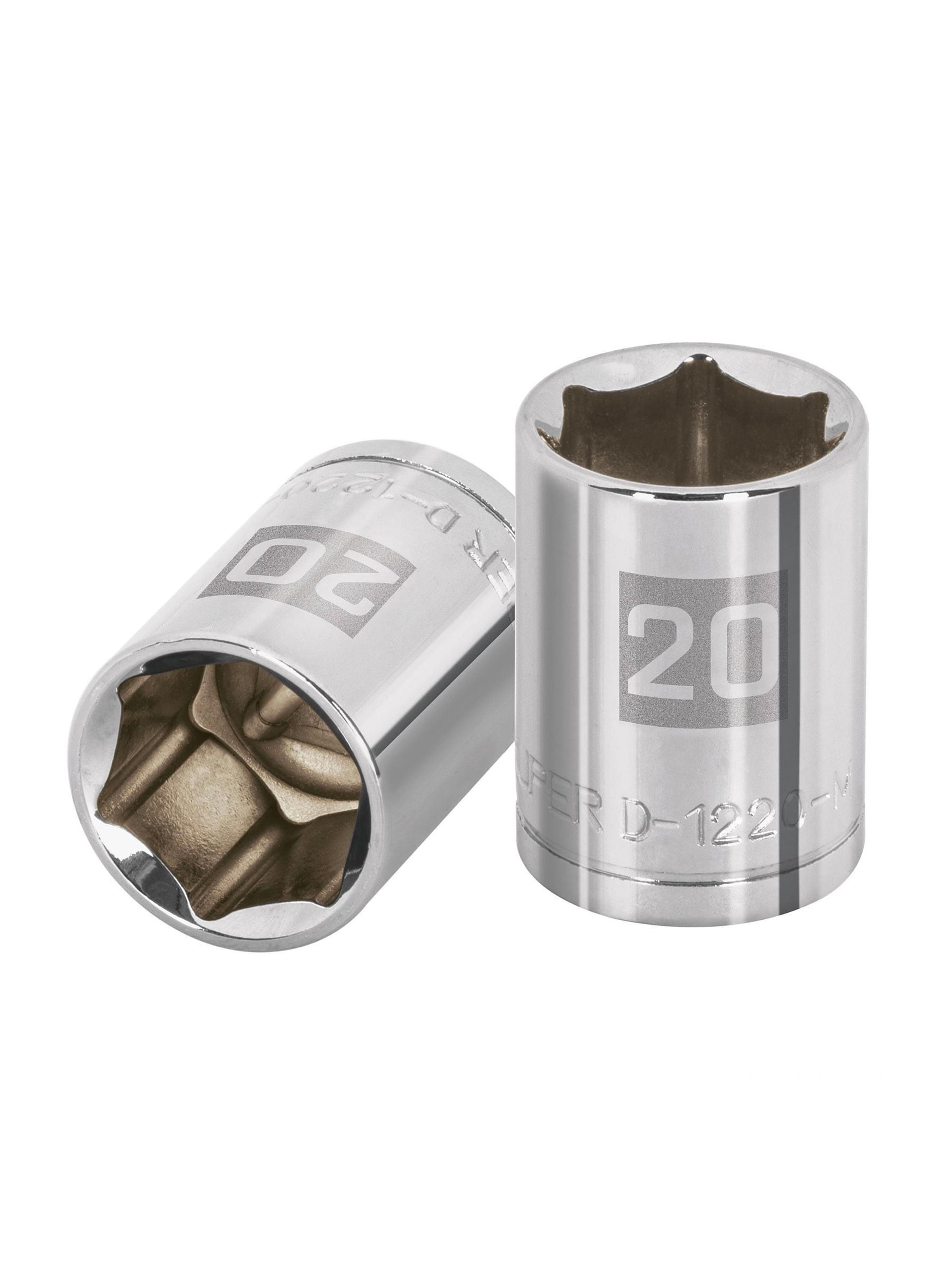 Dado Hexagonal Milimetrico Cuadrante 1/2" 20mm Truper-0