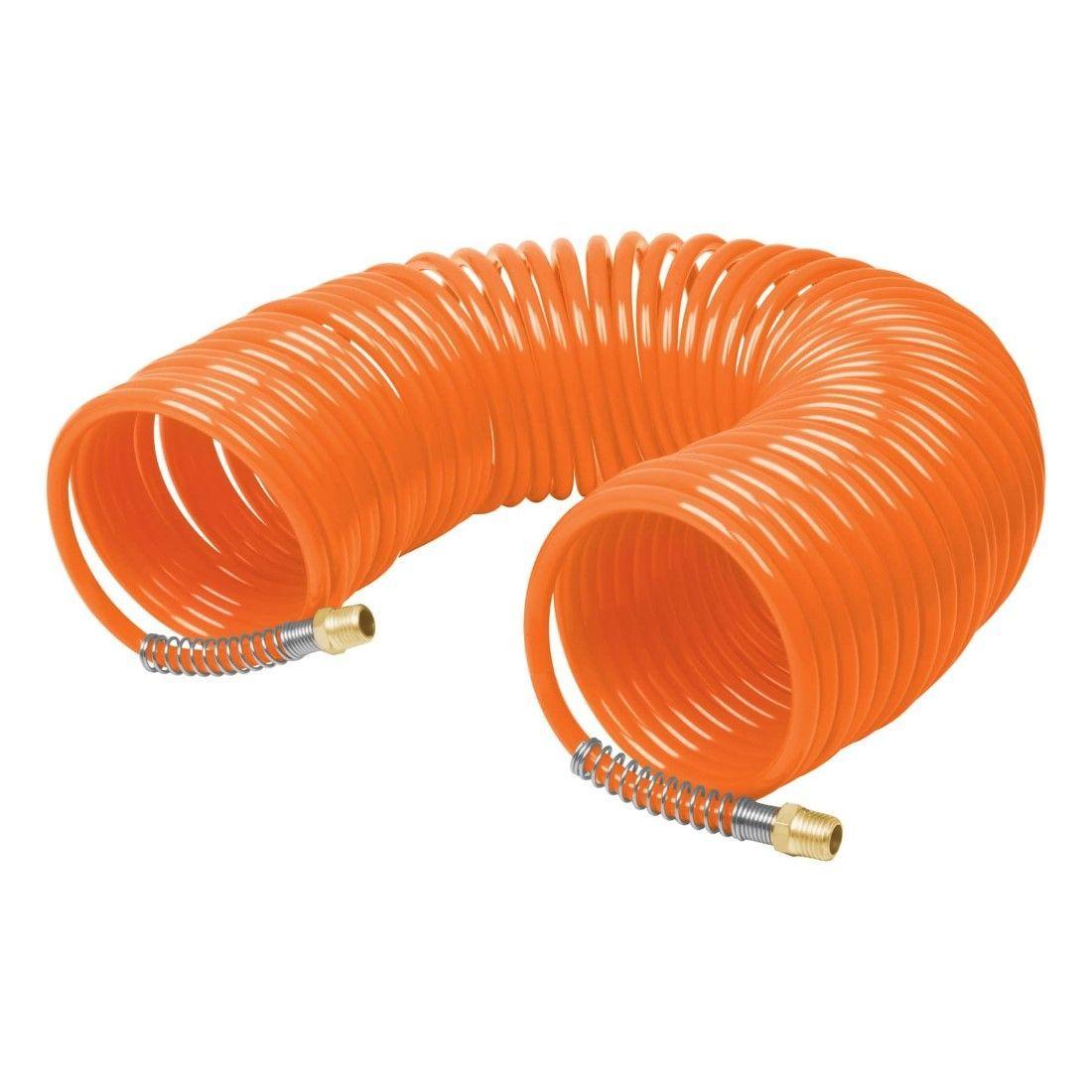 Manguera tipo resorte para compresor 1/4" x 15.2mts Truper-0