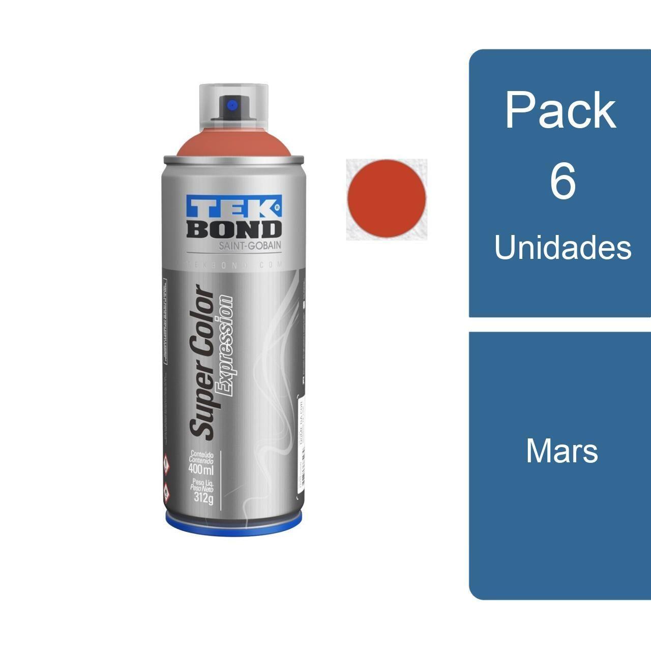 Pack 6 pinturas Aerosol / Spray Expression Mars TEKBond-0