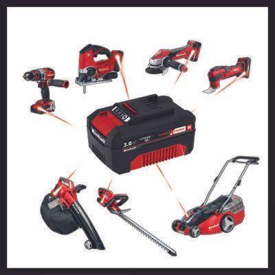 Einhell Kit Inicio Cargador + Batería Twin Charger 2*3,0ah-1