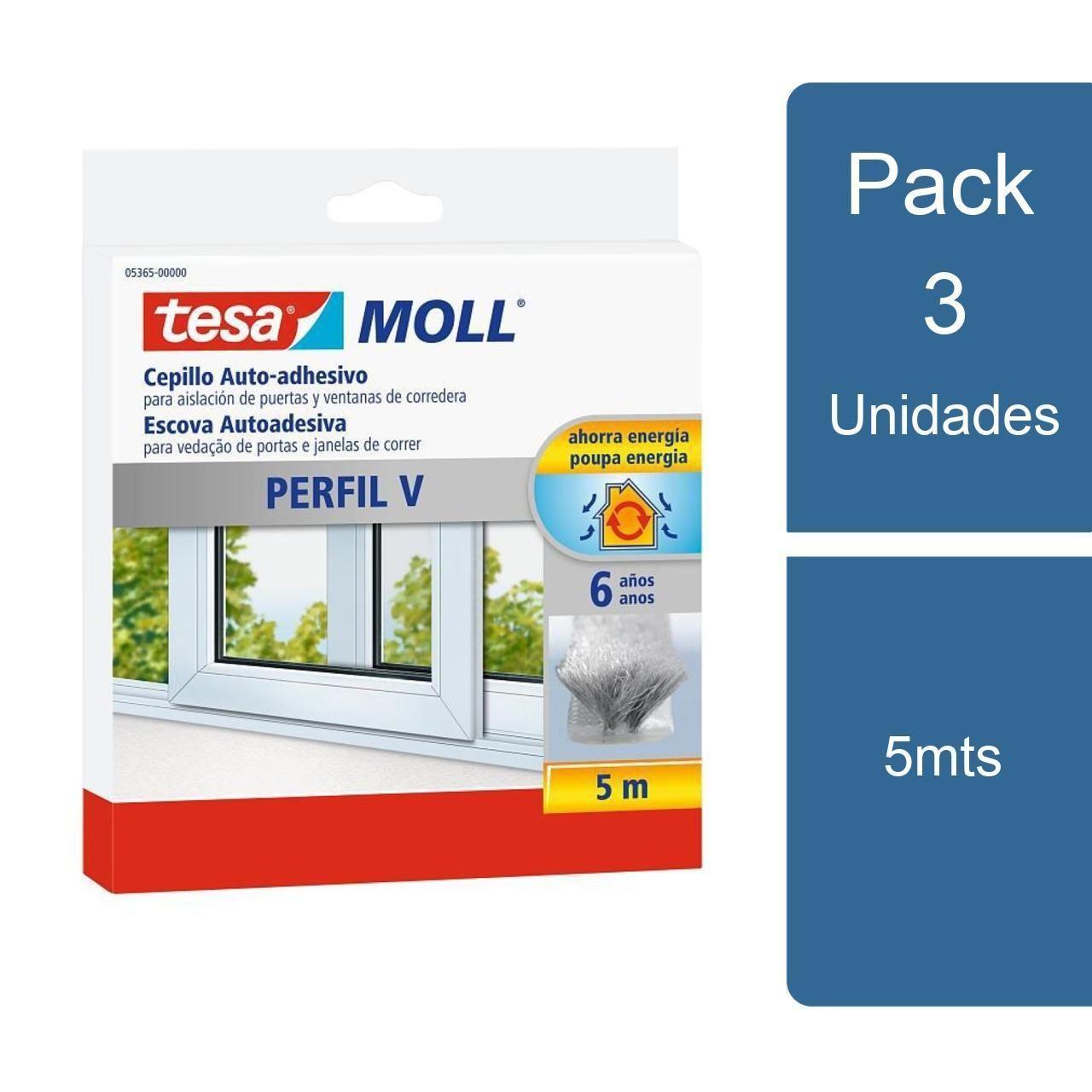 Pack 3 Tesamoll Perfil V 5mts tesa-0