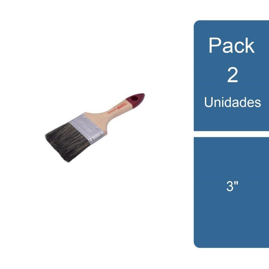 Pack 2 Brocha Profesional 5/8" 3" Lizcal-0