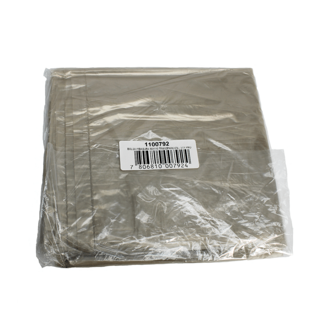 Bolsas para basura Transparente 80x110 10un Virutex Pro-0
