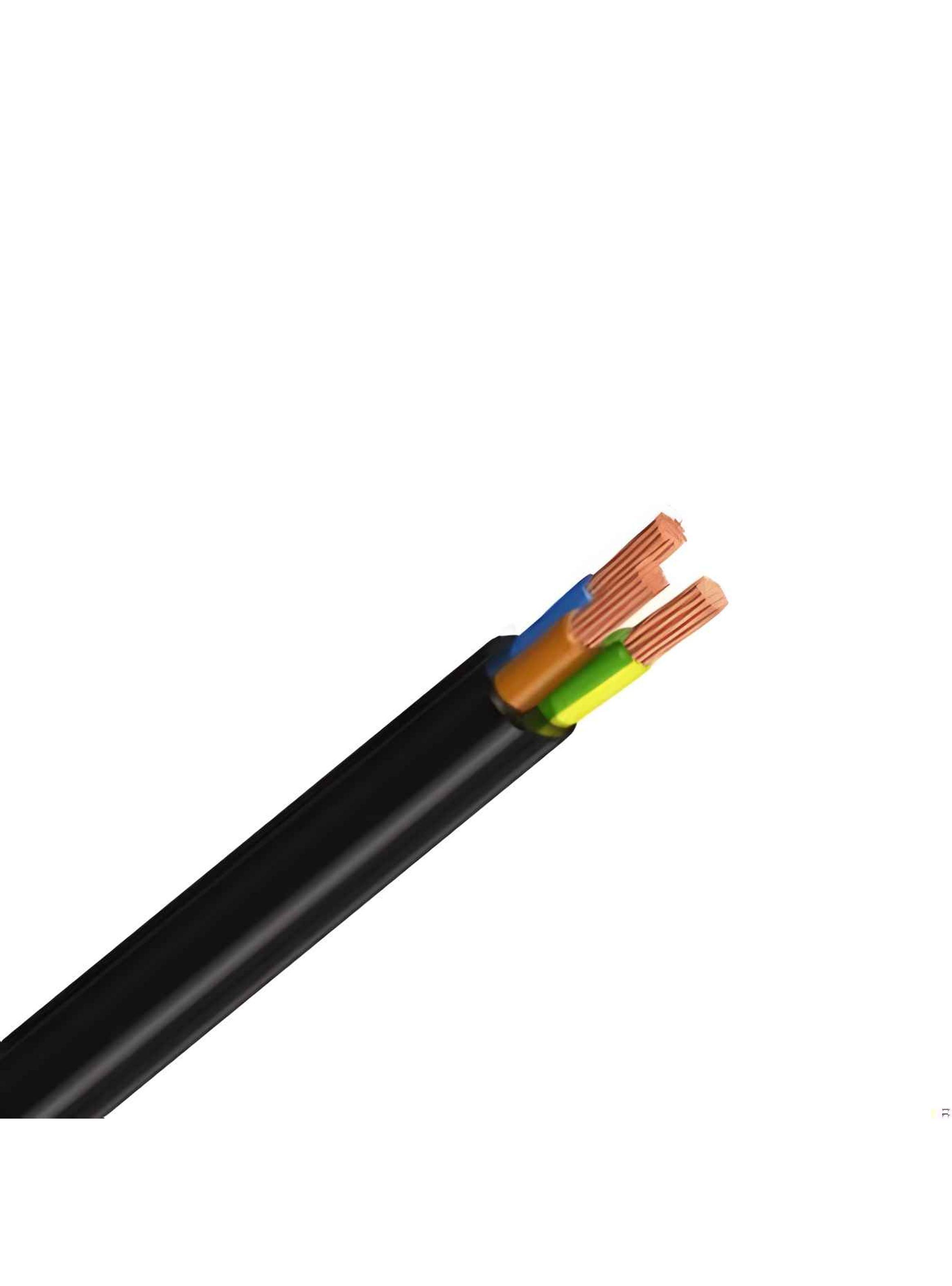 Cordon Rvk Negro 10mts 3x2.5mm Generico-0