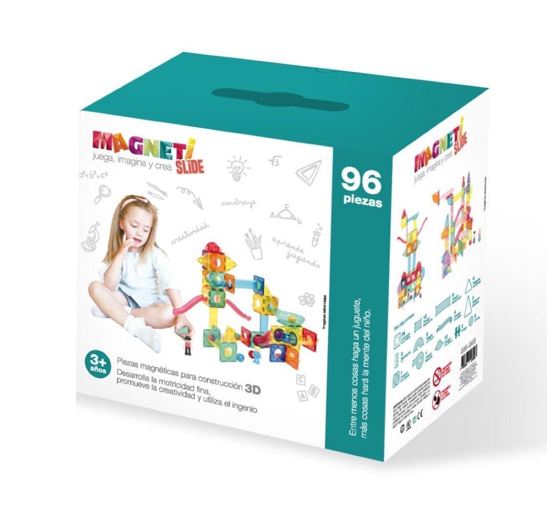 Juguete Magnético Slide 96 Piezas Magneti-0