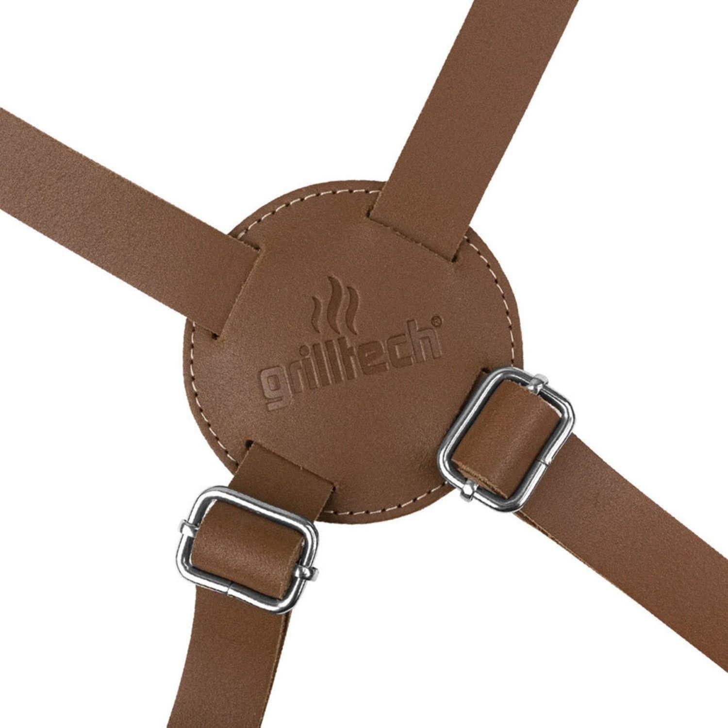 Pechera Cuero Master Negro Grilltech-6