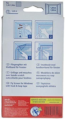 Insect Stop Malla Ventana 1.3m*1.5m Negro Tesa-1